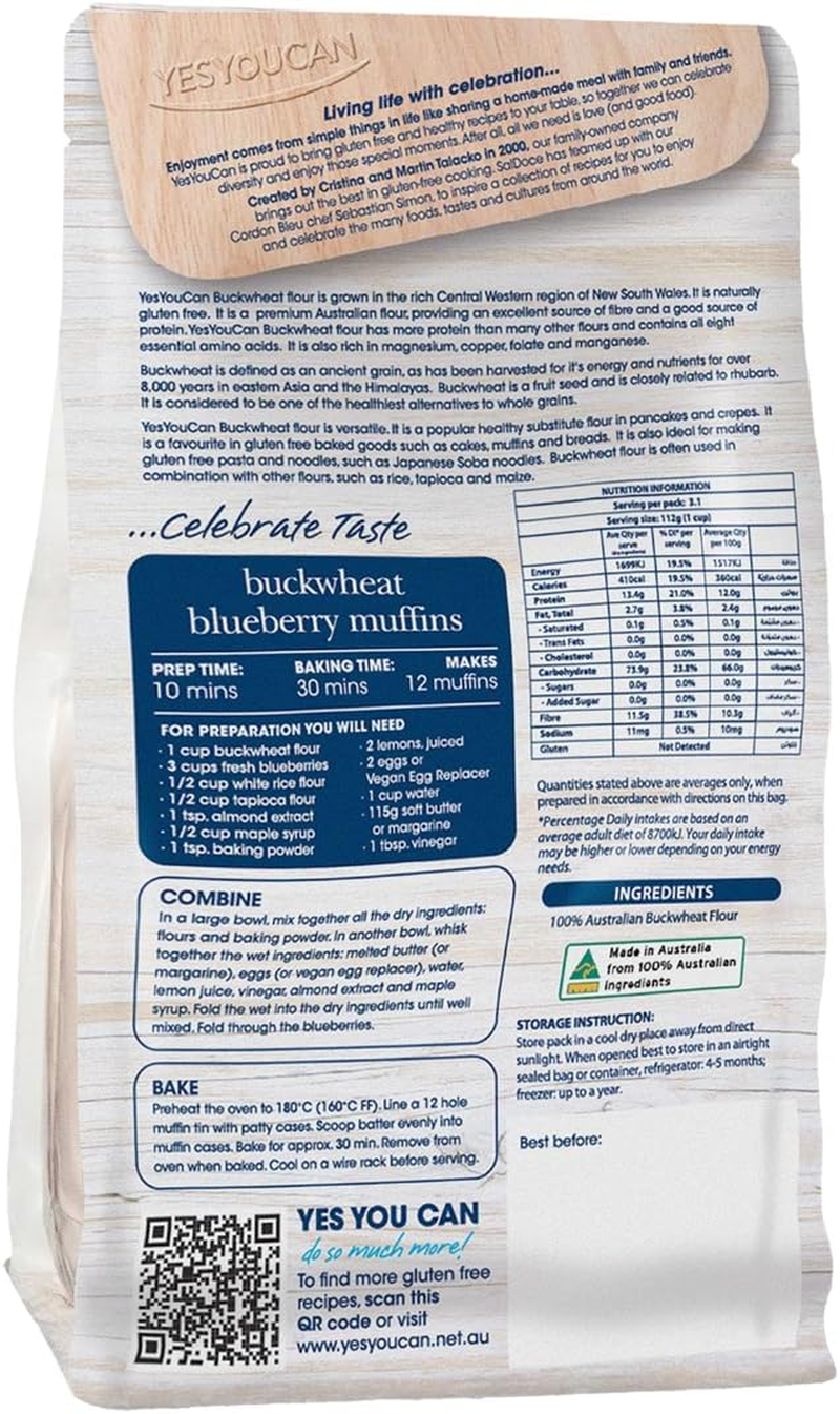 Yesyoucan Buckwheat Flour G/F 350G image number 3
