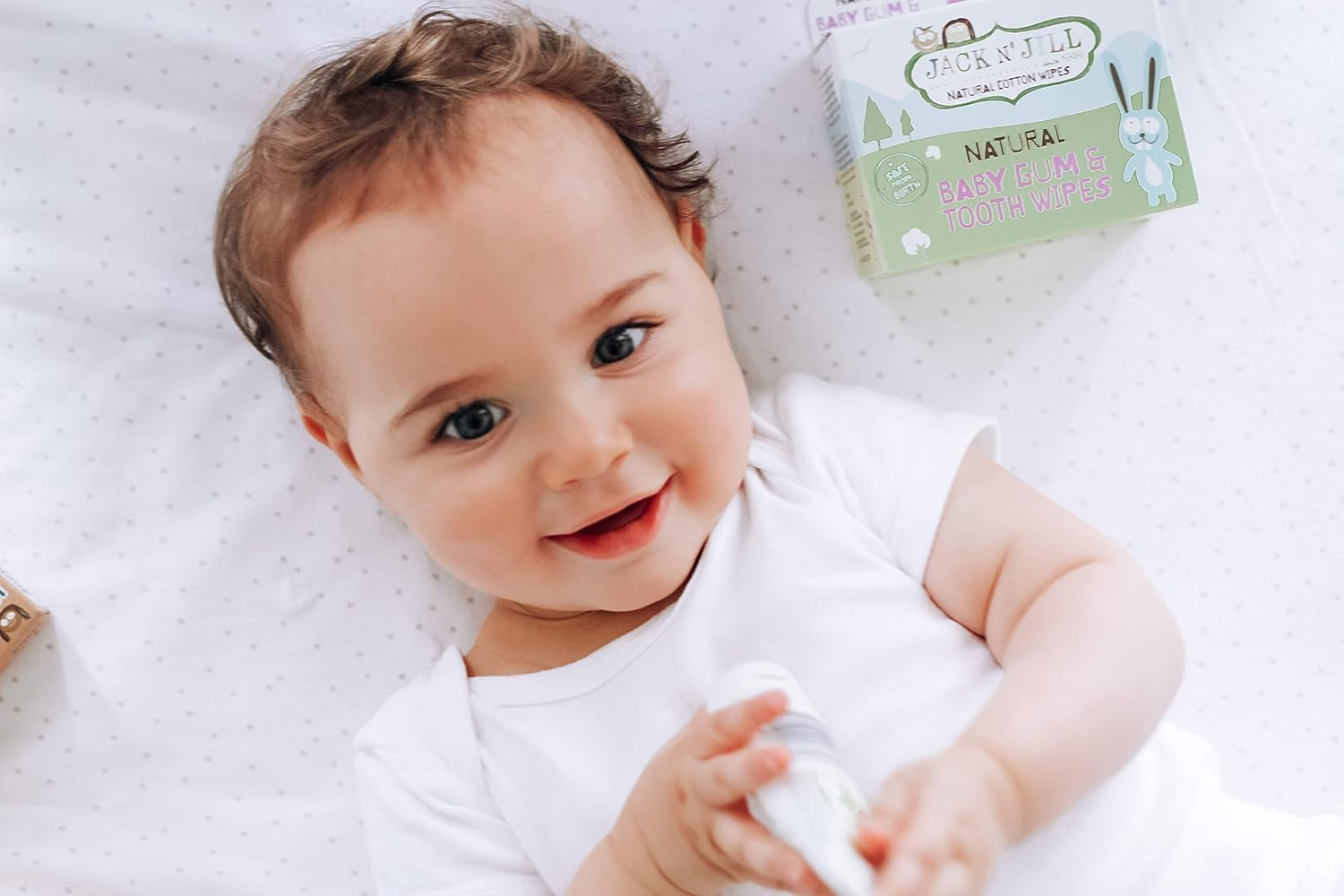 Jack N' Jill Baby Gum and Tooth Wipes 25 Pieces, 25 Count image number 2