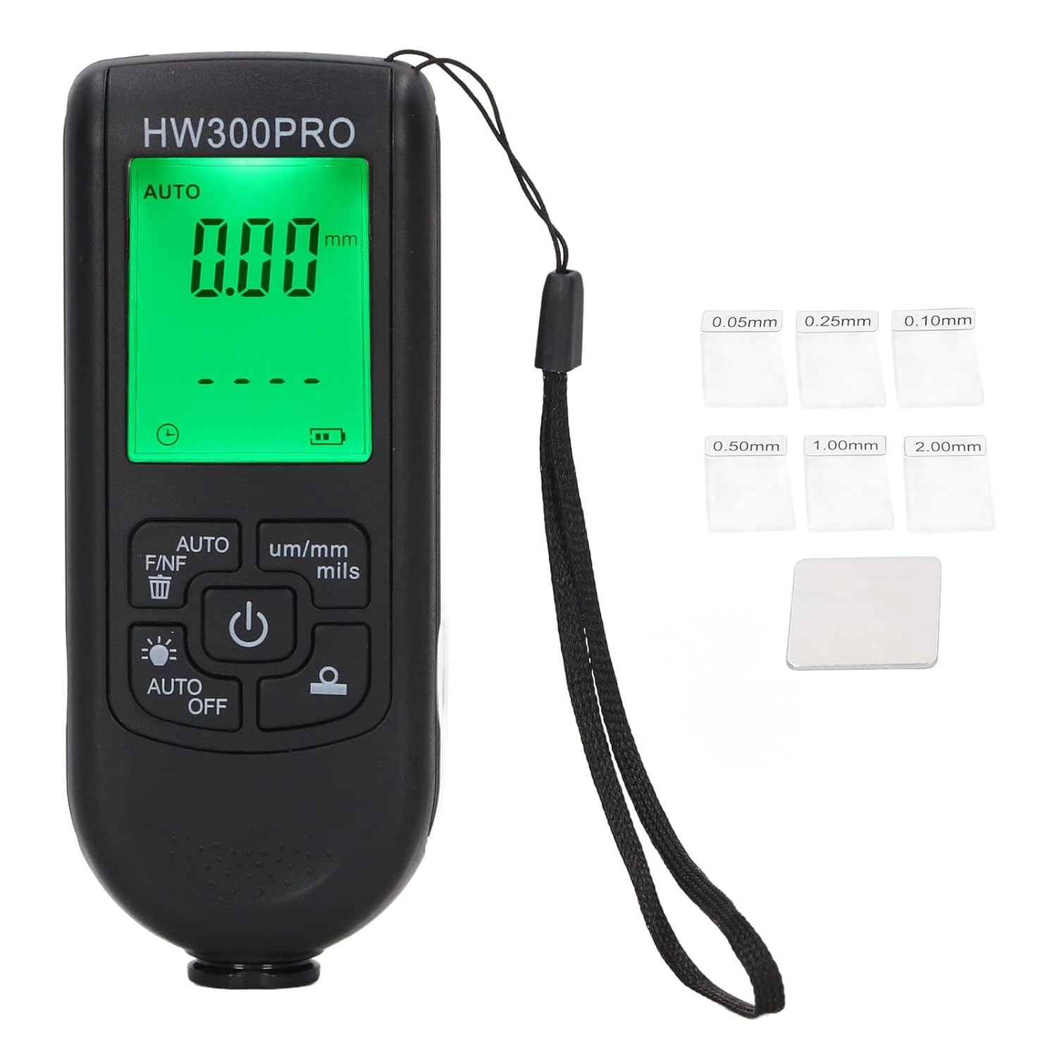 Paint Thickness Gauge, Digital Meter for Automotive Coating Thickness Tester with Automatic Shutdown Function, 1Um Resolution, FE and NFE Measuring, for Used Car Buyers