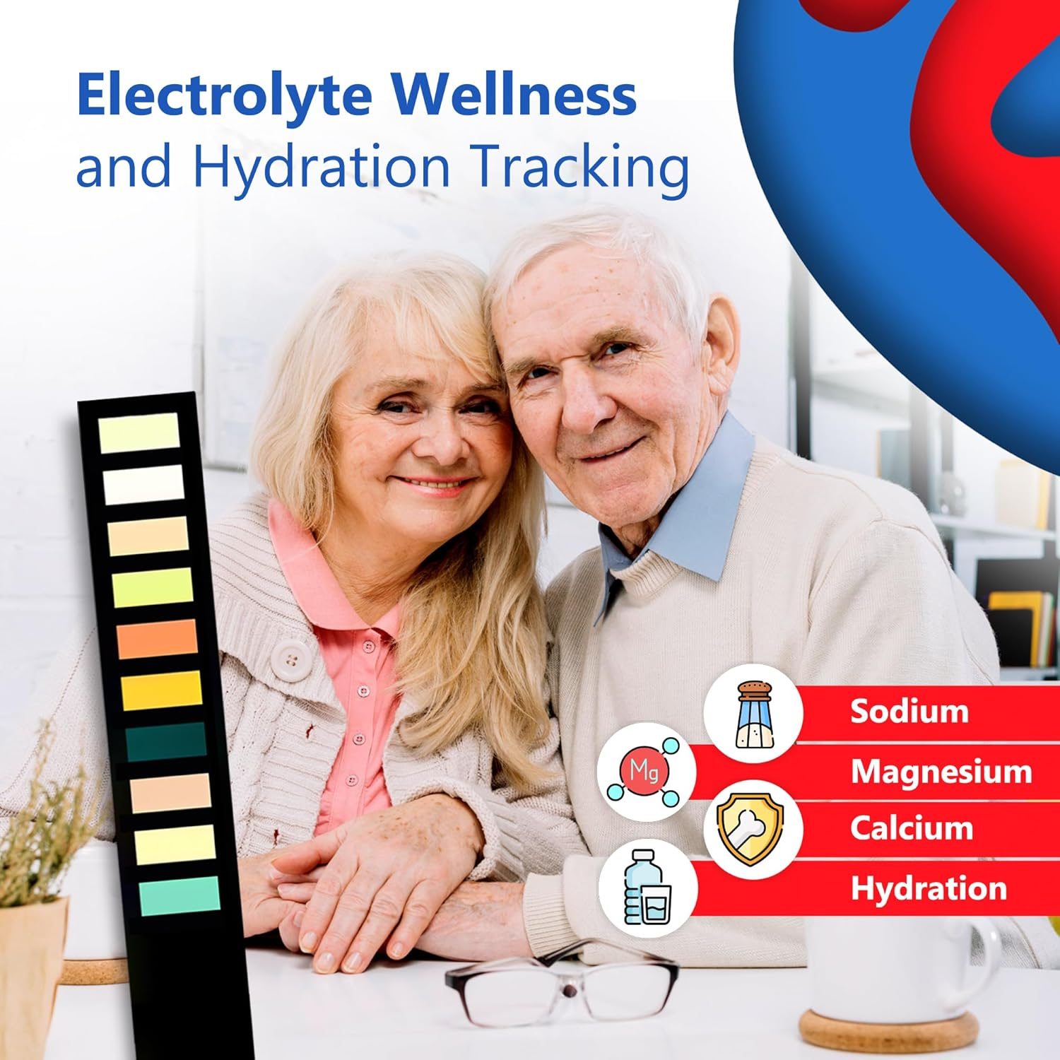 [URINIFY Strength] Urine Test Strips and Mobile App for Keto Strips Urine Test, Hydration Test, Metabolism Test, Electrolytes, Ph, Vitamin C, Urinalysis Test Strips, 6 Strips image number 4