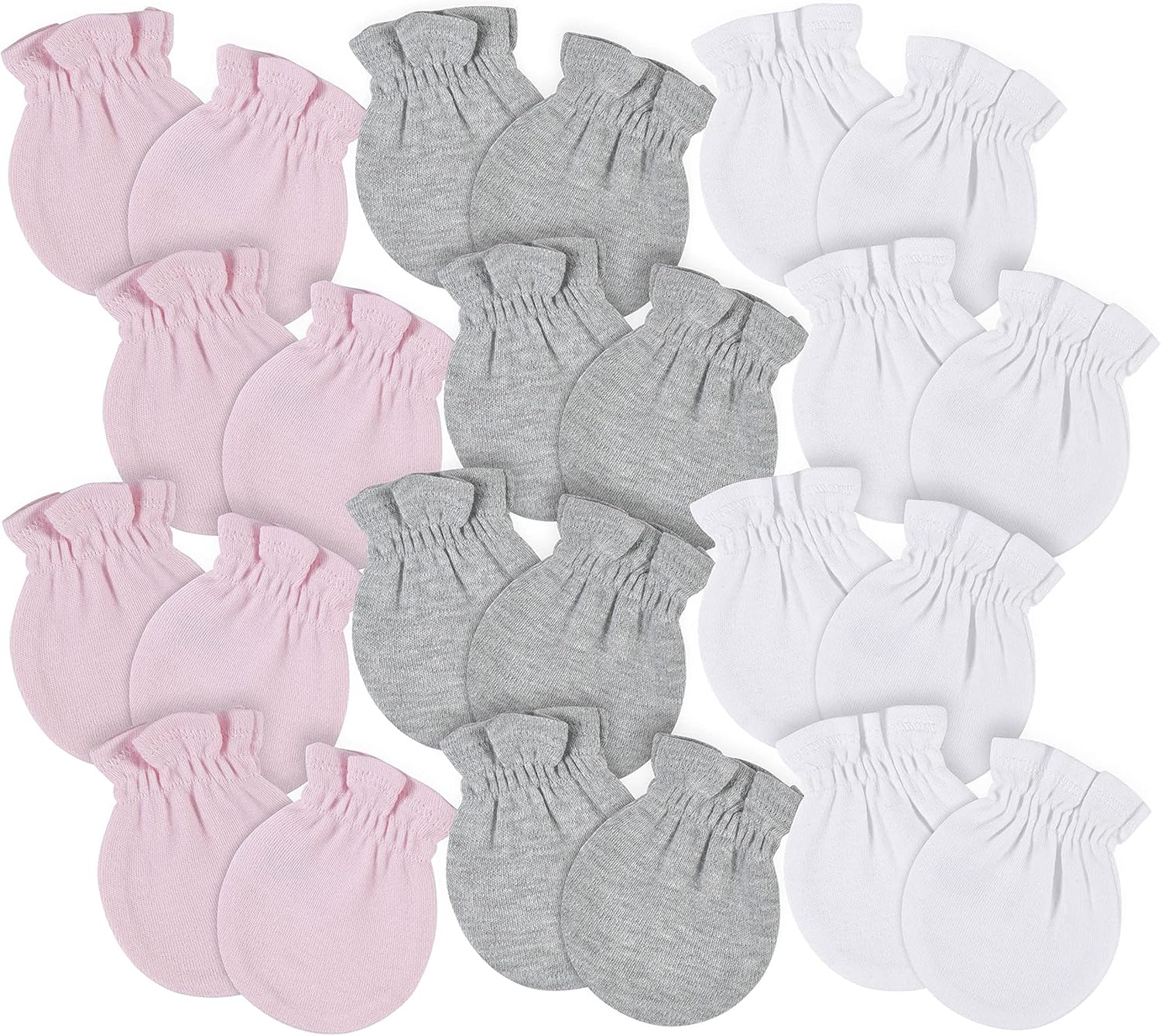 Gerber Baby Girls' 8-Pack and 12-Pack No Scratch Mittens, Navy image number 4