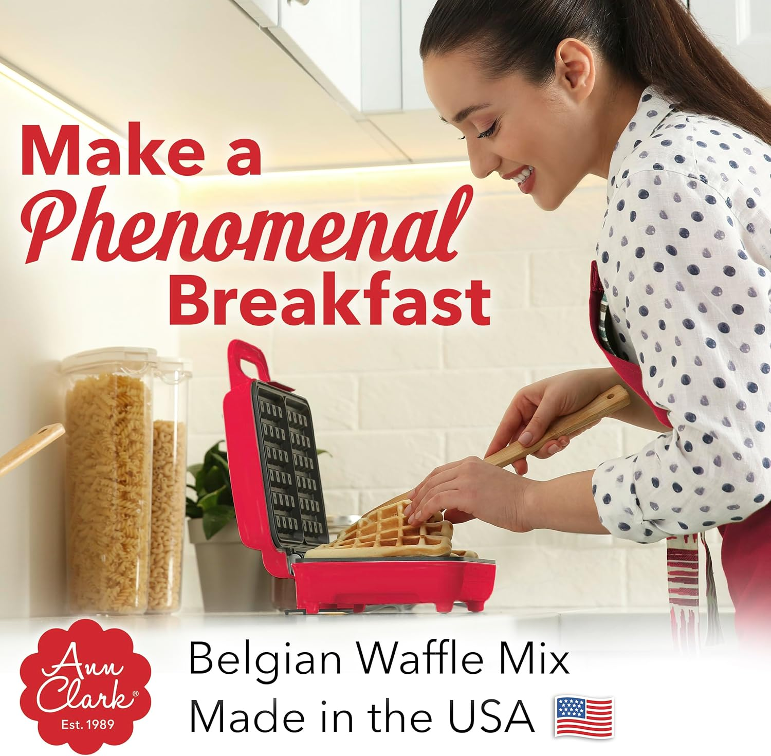 Ann Clark Gourmet Belgian Waffle Mix, 16 Oz. Made in USA image number 5