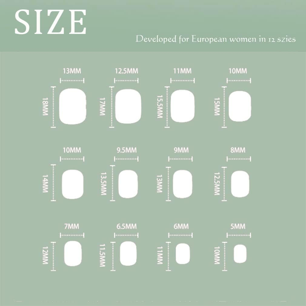 Sethexy Short Square Green False Nails Glossy Pure Color Collection Press on Nails 24Pcs Full Cover Acrylic Stick on Nails for Women and Girls image number 5