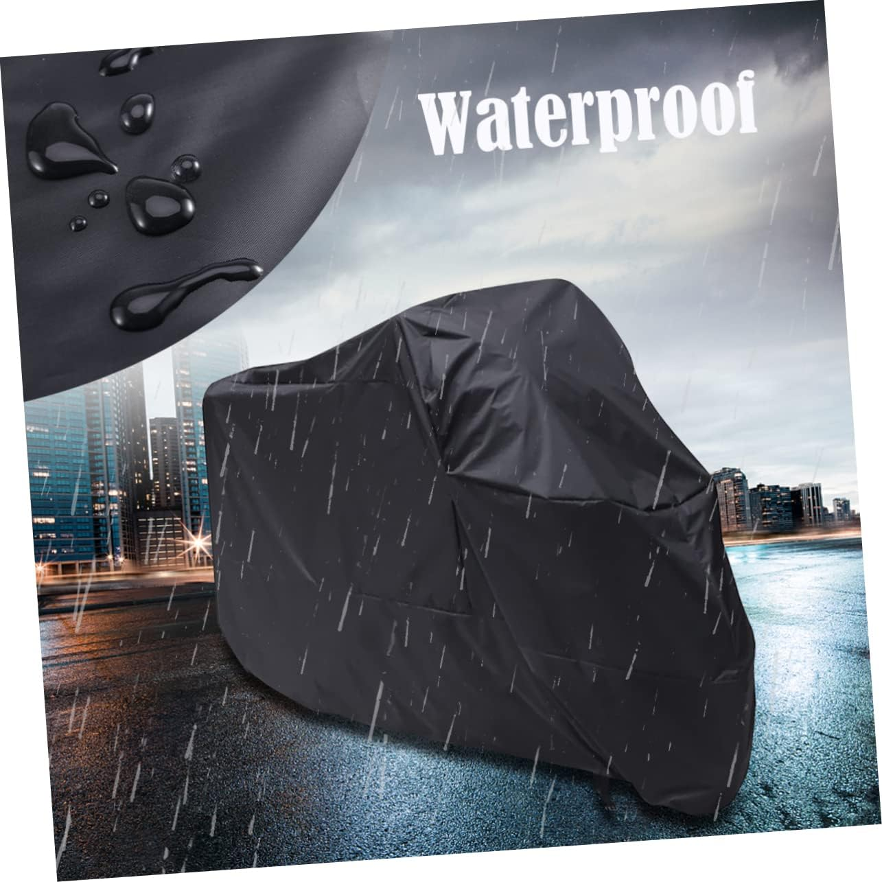 CORHAD Sun Protection Car Cover for Motorcycle Motorbike Xl and Windproof for Outdoor Bike Storage and Protection from Rain and Sun image number 6