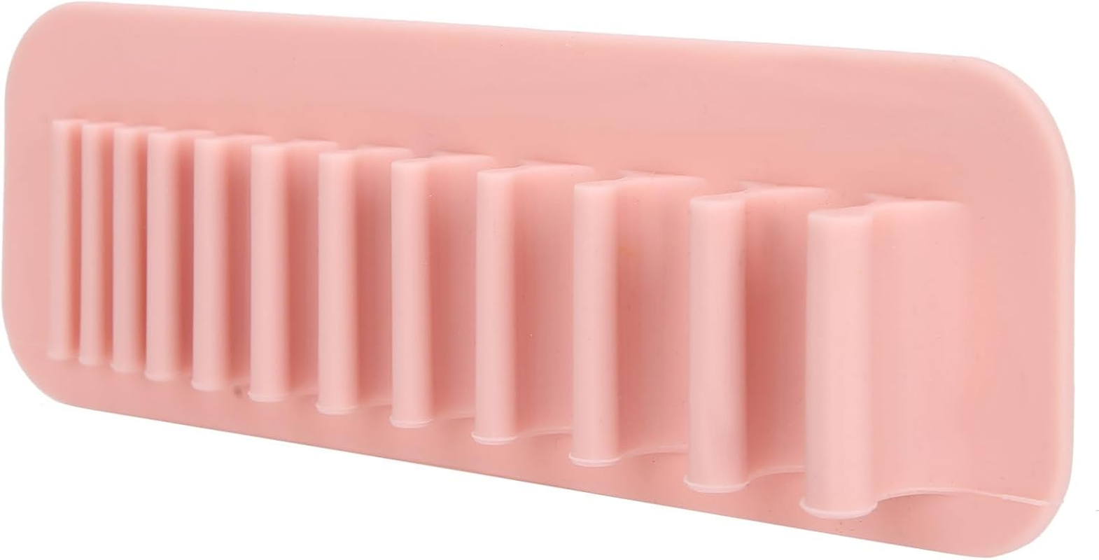 OEBUAFI Wall Mounted Toothbrush Storage Rack, 2 Piece Makeup Brush Drying Organizer, Multifunctional Silicone Cosmetic Brush Holder, Ideal for Small Spaces image number 2