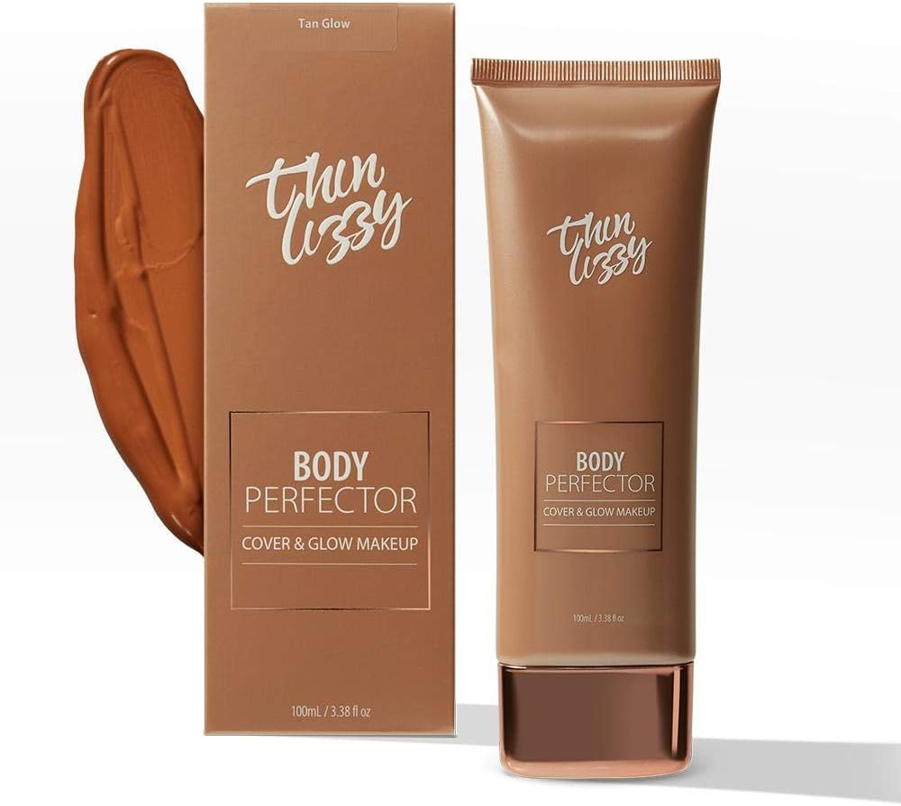 Thin Lizzy Body Perfector Cover & Glow Makeup - Natural Flawless Coverage (Golden) - Golden image number 4