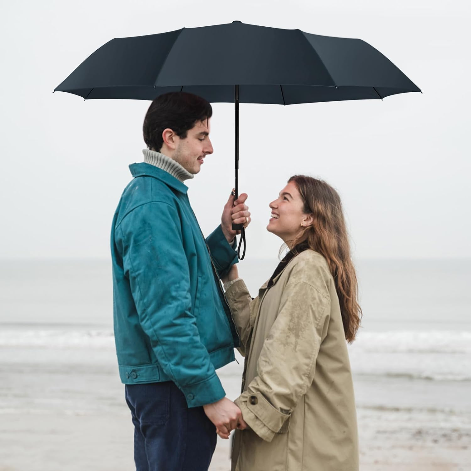 ZOMAKE Travel Folding Umbrella - Windproof Umbrellas Automatic Open and Close, Lightweight and Portable Campact Umbrella for Rain and Sun image number 6