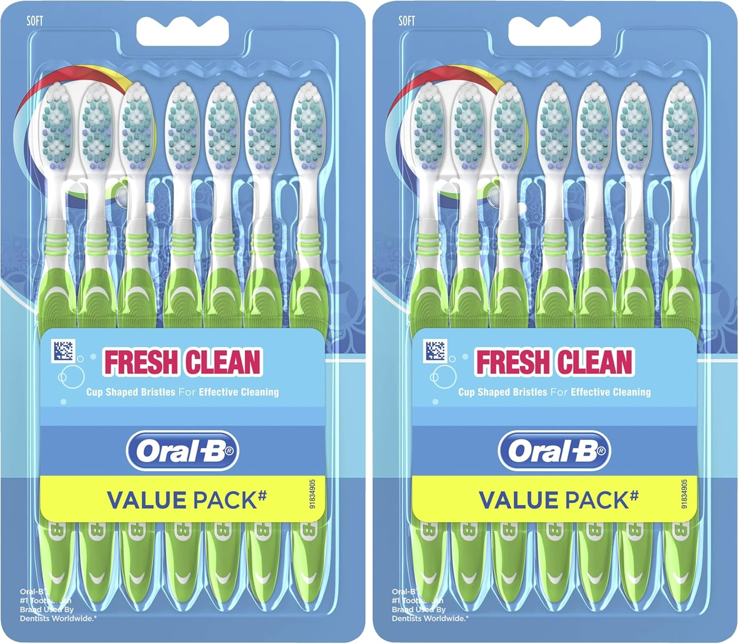 Oral-B Fresh Clean Manual Toothbrush Soft, 7 Pack image number 5