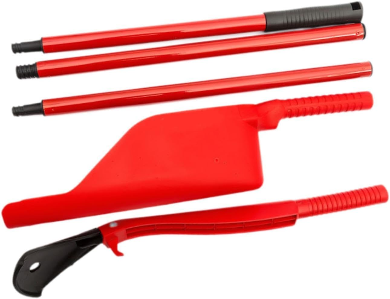 Eigell Eaves Drain Cleaner Leaf Cleaning Tools 5 Piece Set Reusable Removable Portable Stable Telescopic Gutter Cleaning Tool image number 4