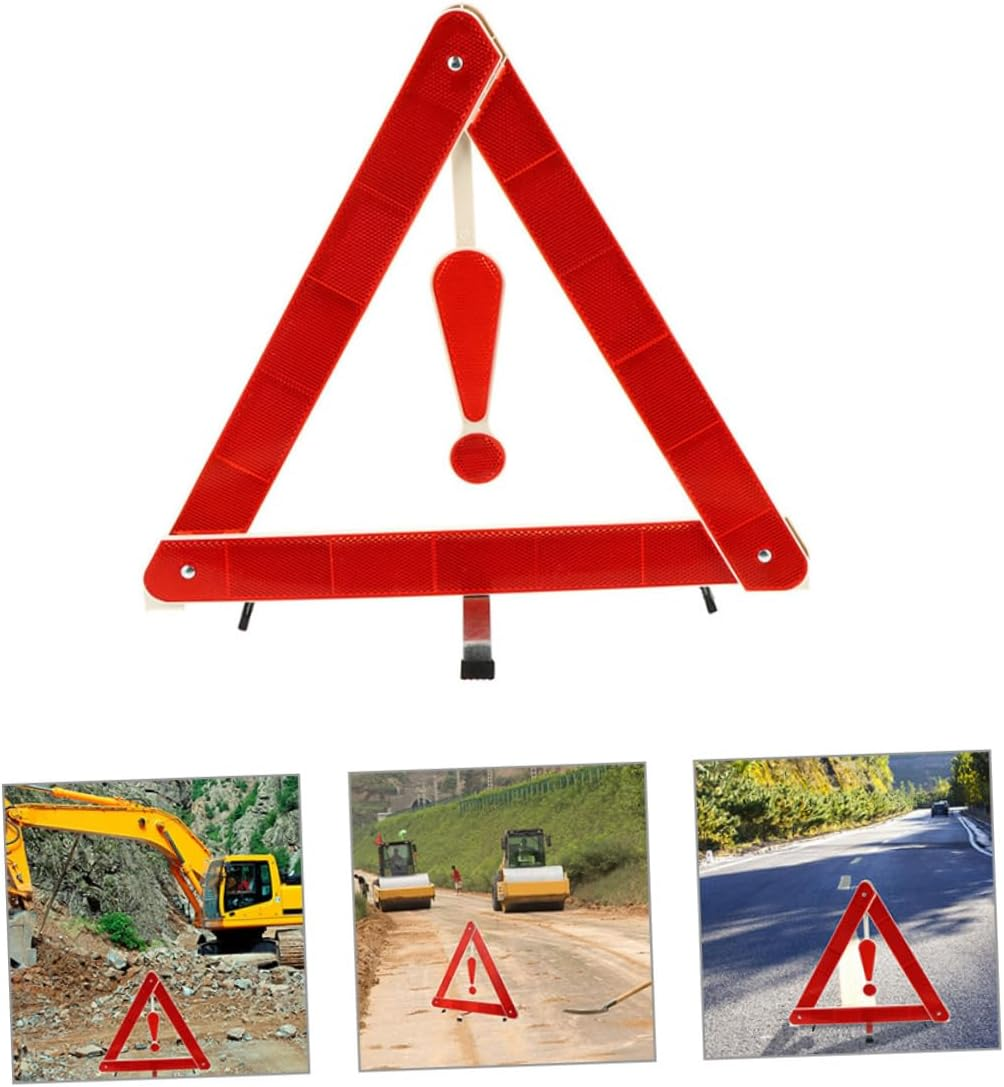 CANIGHT 3Pcs Roadside Warning Triangle Reflective Safety Sign Kit for Cars Trucks image number 4