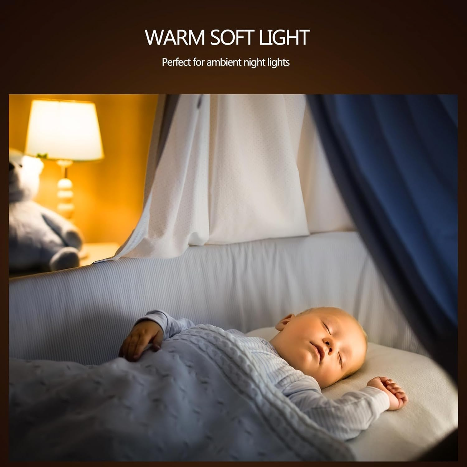 Tobebright E14 LED 0.5W Night Light Bulb C7 Mini LED SES E14 Vintage Candle Light Bulbs Small Screw Edison Amber Salt Lamp Candelabra Bulb Ultra Warm White 2200K (2 Pcs)