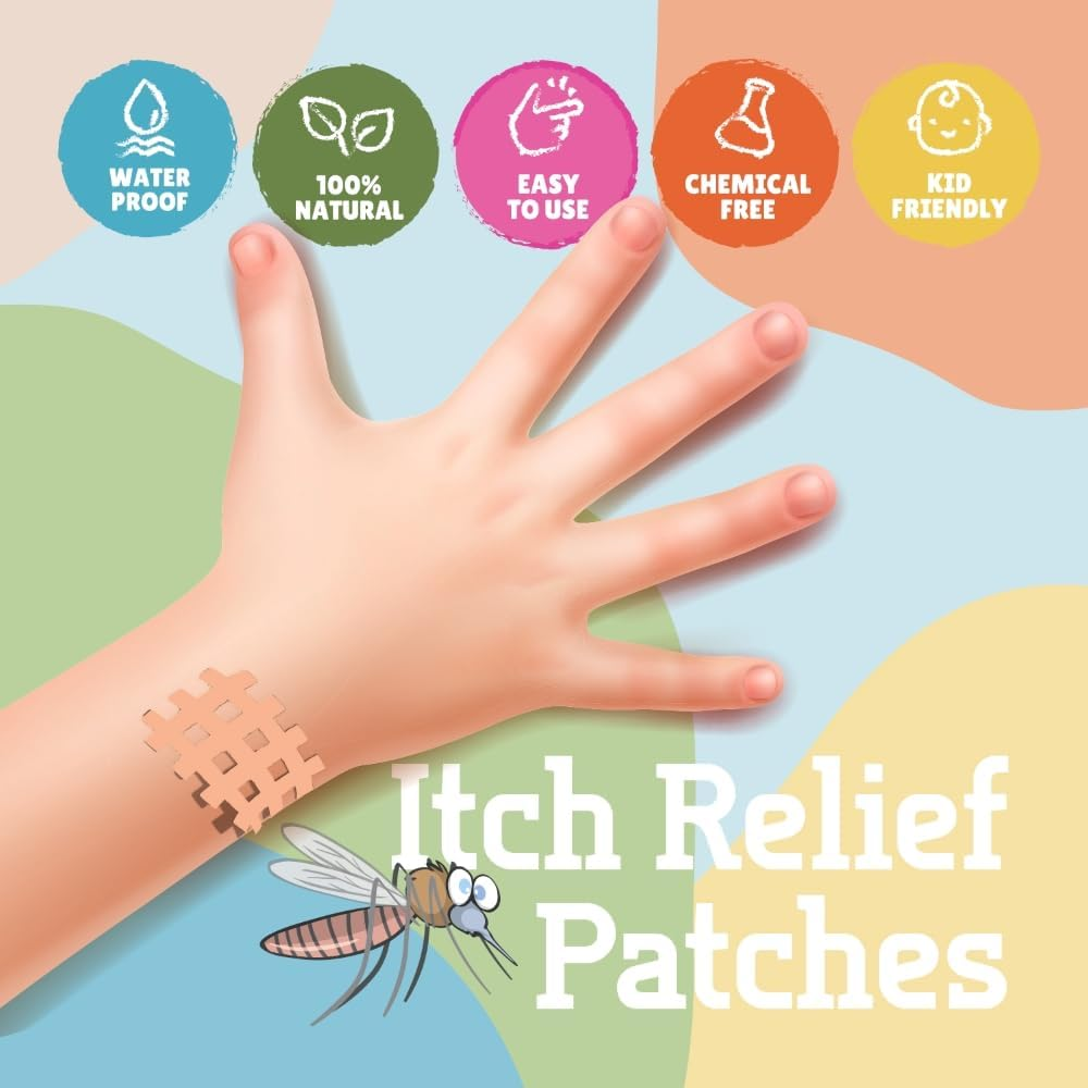 Crosslinq Itch Relief Patch | Drug-Free Natural Itch Relief for the Whole Family | 64 Itch Patches | Insect Bite Patch for Mosquitos, Ticks, Midges, Sandflies | Bite Relief Stickers, Instant Effect image number 5