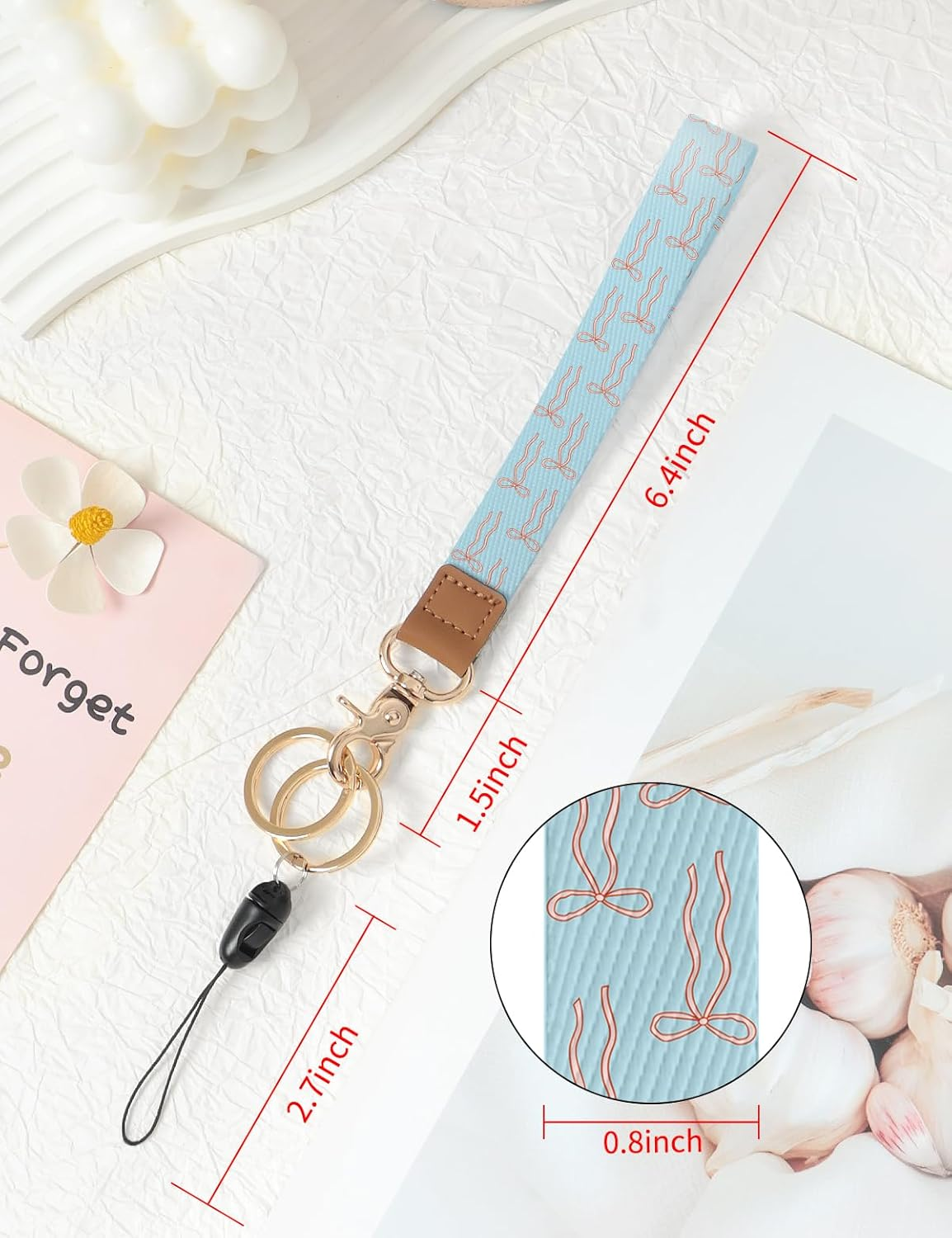 Knagsfa Wristlet Keychain, Cute Wrist Strap for Women, Wrist Lanyard for Keys, Wallet, Id Holder, Cell Phone image number 3