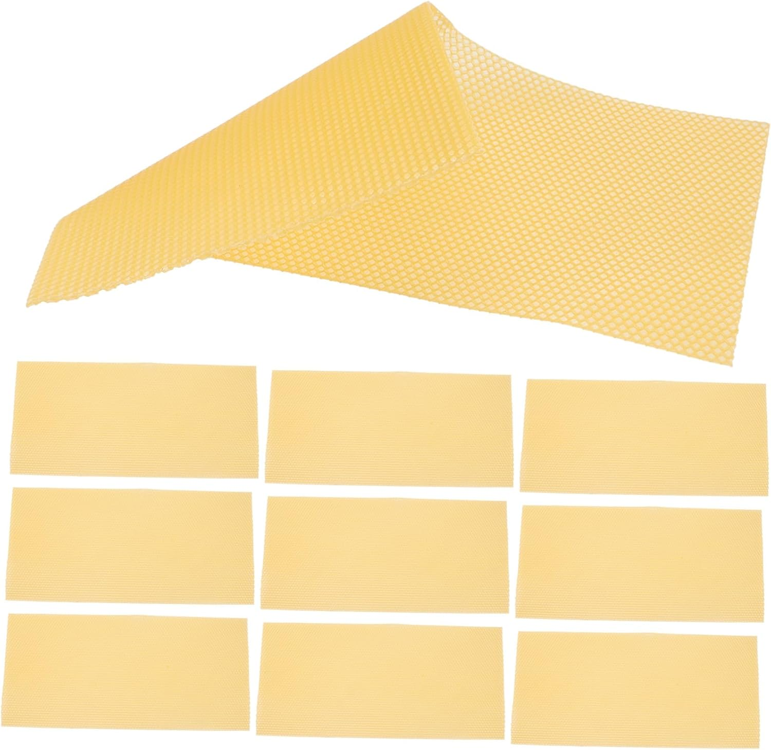 30Pcs Beehive Wax Foundation Sheets Smooth Surface Beekeeping Supplies for Building Honeycomb Nesting in Deep Bee image number 3