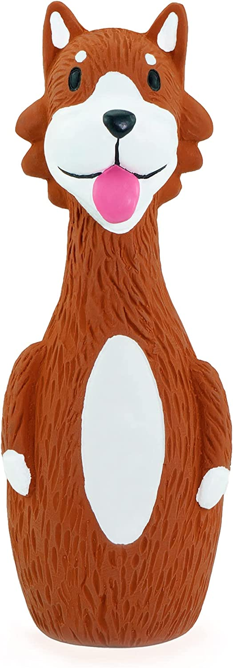 Chiwava 3 Pack 5.7 Inch Squeaky Latex Dog Toys Standing Stick Dog Dog Toy Puppy Fetch Interactive Play for Small Dogs image number 3