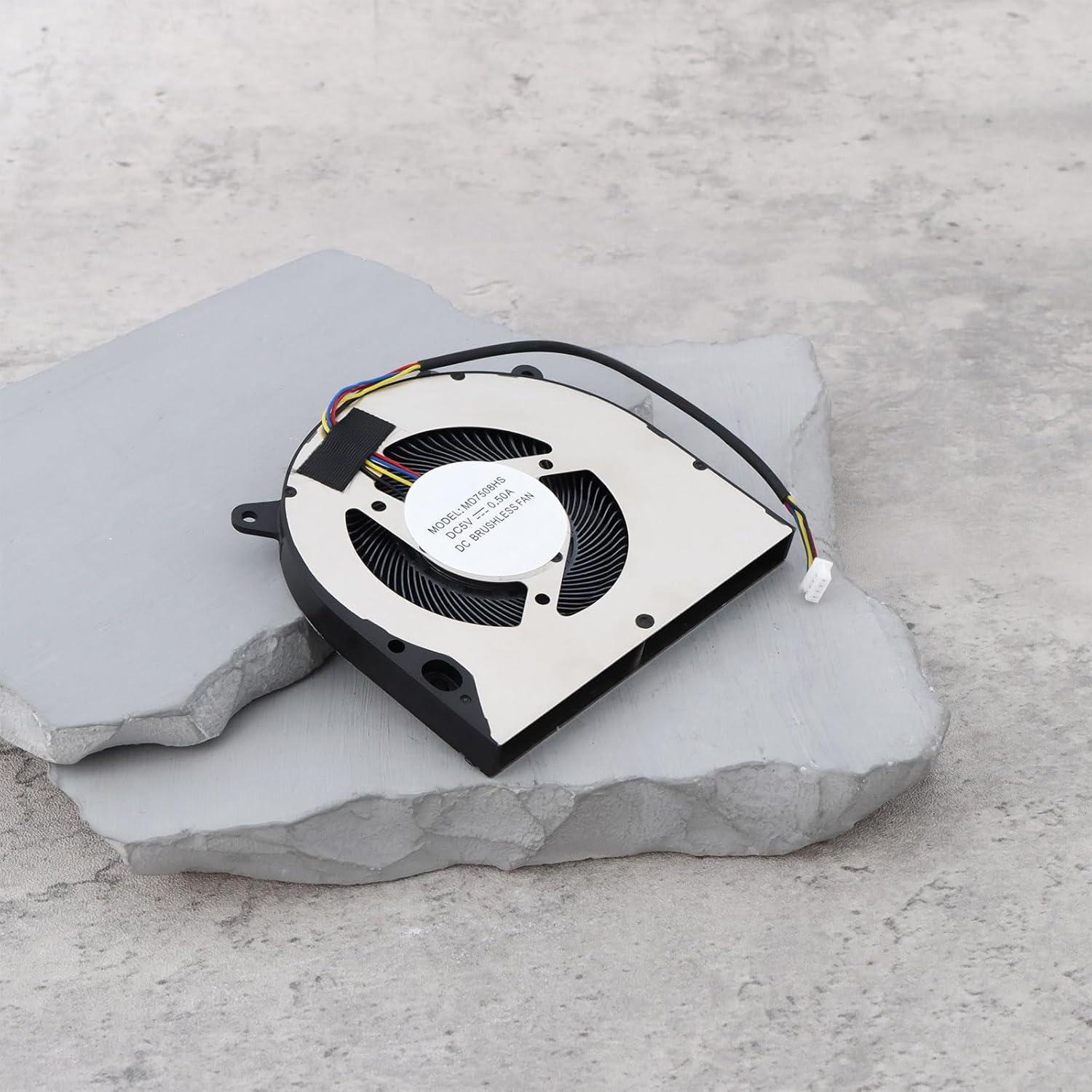 Emagtech Laptop CPU Cooling Fan MD7508HS with 1.25Mm 4Pin Connecter DC5V 0.50A