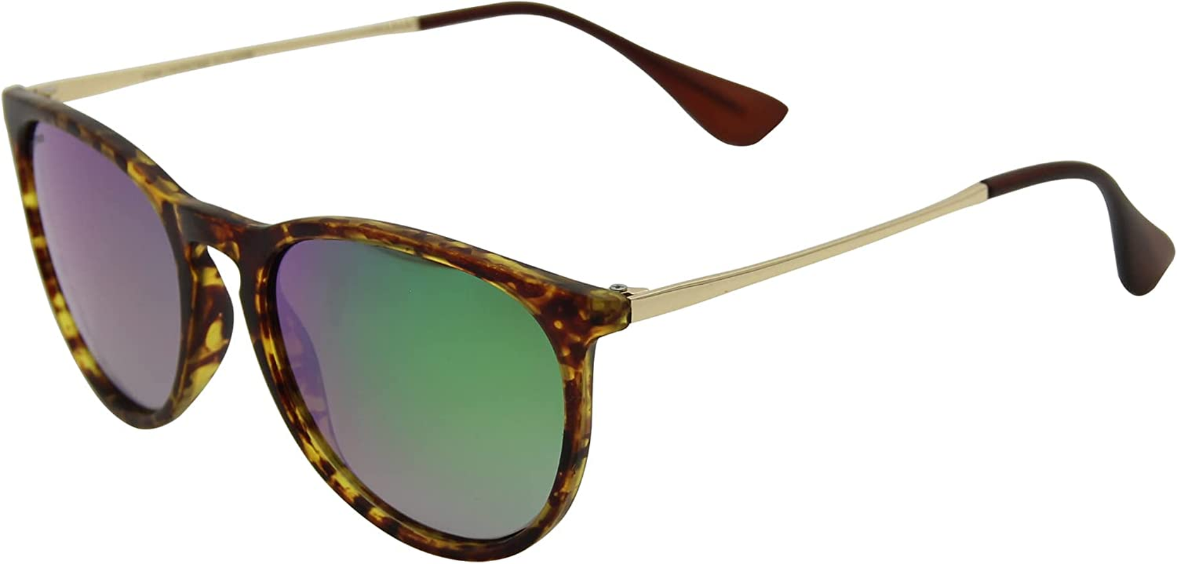 Craftman Classic Retro round Gradient Polarised Mirrored Matte Finished Sunglasses for Women for Driving and Traveling