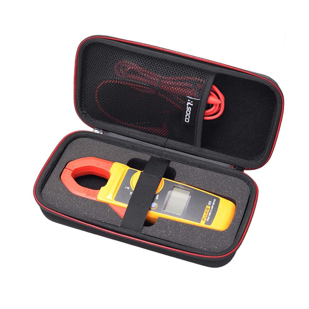 RLSOCO Case for Fluke 302+/323/400A/324/325 Digital Clamp Meter AC/DC Multimeter - Black (Case Only) image number 3