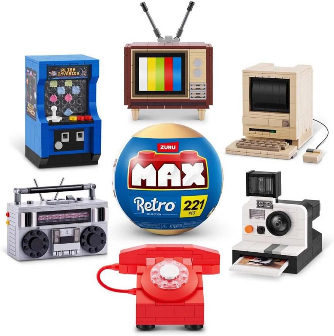 Zuru MAX Premium Retro Series - 221 Pieces - Ages 8+ image number 1