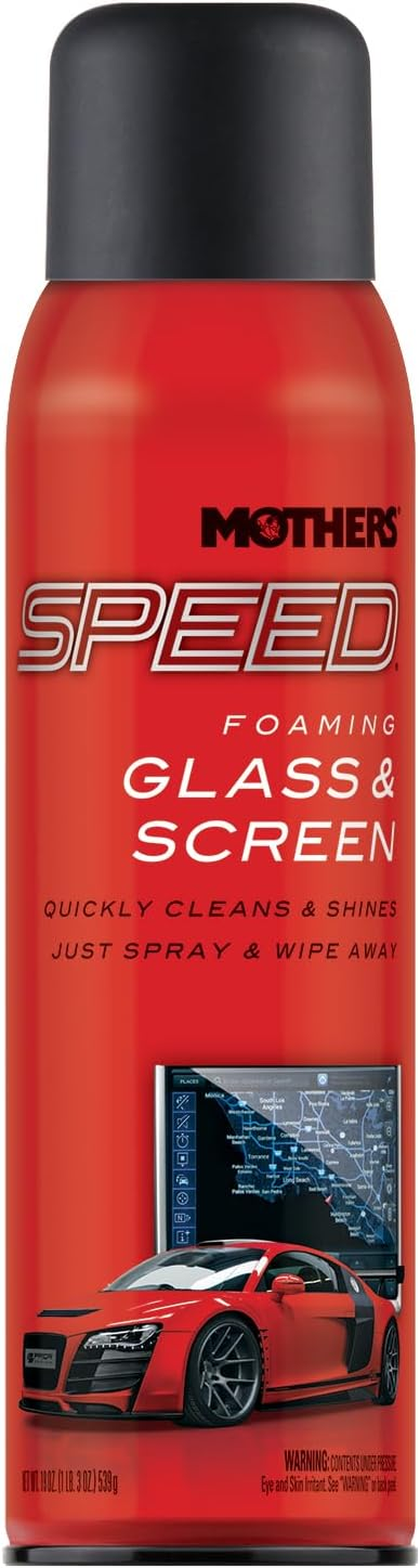 Mothers Speed Foaming Glass and Screen Cleaner - 539G image number 1
