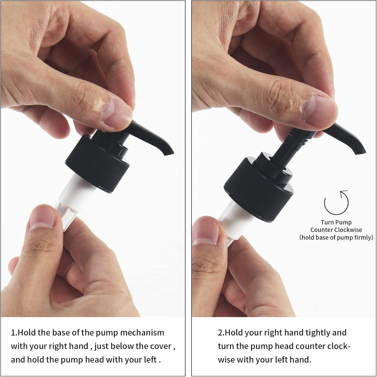 GOYISEE Shampoo and Conditioner Dispenser for Shower Wall, 3 Chamber, Refillable Bottles with 3 Wall Mounts, Waterproof Labels and Pumps (3 Bottles 3 Wall Mount-Brown) image number 5