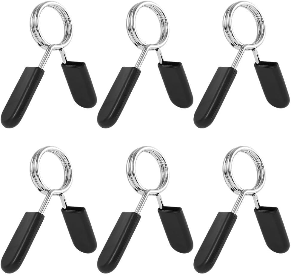 Hualianmengxin Spring Clip Collars, 1 Inch (25 Mm) for Smooth Dumbbell Handle or Standard Weightlifting Barbell (Pack of 6) image number 6