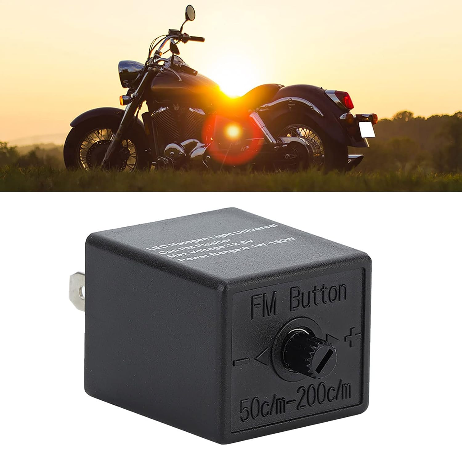 QANYEGN 3 Pin LED Flasher Relay, Motorcycle Turn Signal Flasher, Turn Signal Adjustable Flasher, Enhances Vehicle Safety, Suitable for Cars and Motorcycles image number 3