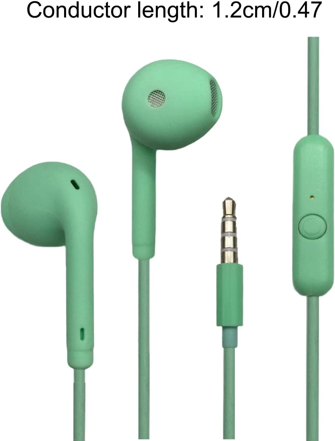 Macaron Color Ear Buds Wired - Corded 3.5Mm In-Ear Headphones for Computer, Laptop, Smart Phones,Wire Ear Bud with Hifi Sound for Devices with 3.5Mm Interface B/M image number 3