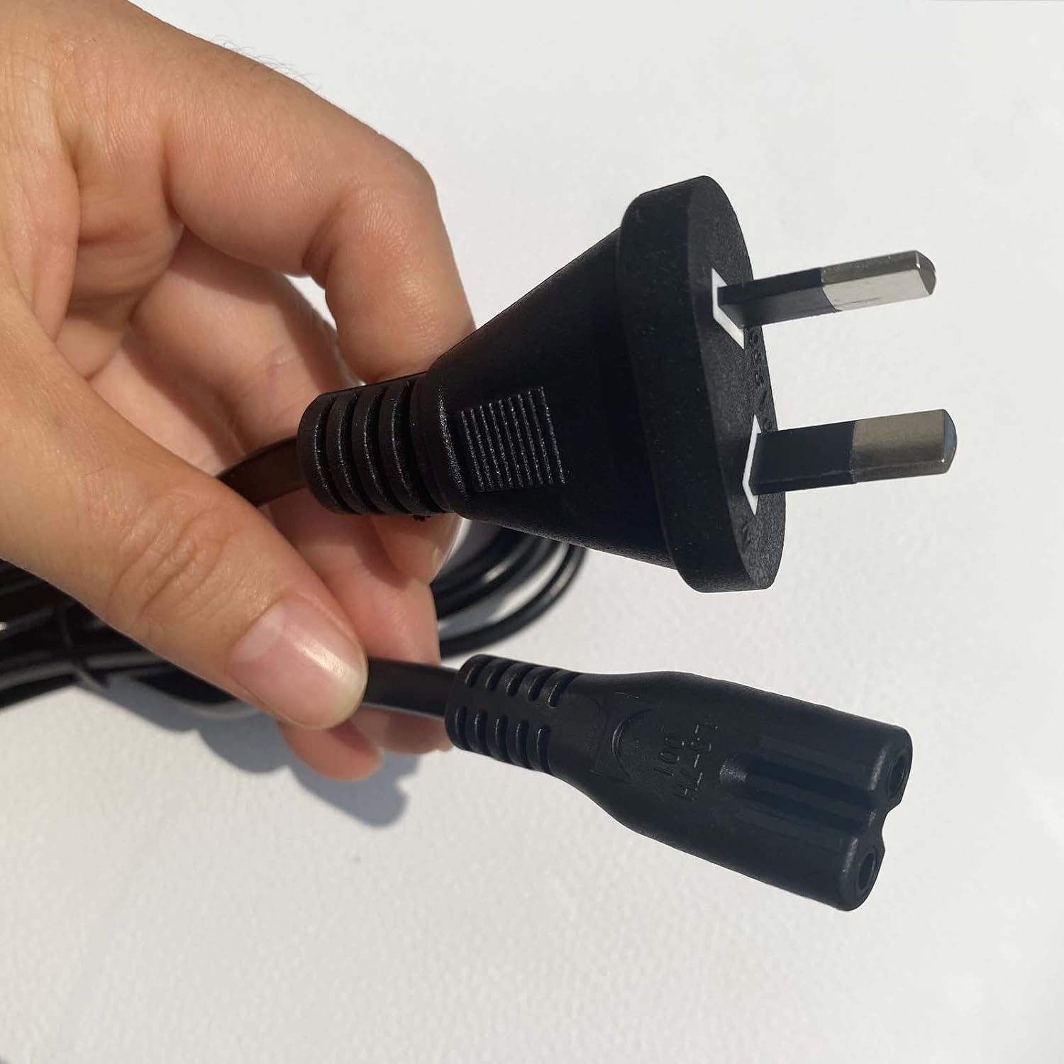 3M (9.84Ft) Power Cable 2 Pin Core Figure 8 IEC-C7 AC Cord Lead AU Plug for Notebook, Laptop, Monitor, Camera, Charger, Printer, PS4, PS5 Etc, Black image number 6