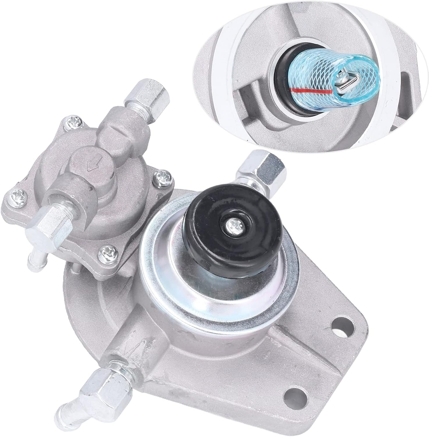 Fuel Filter Mounting Base Primer Pump, Hand Priming Pump Mounting Base 16401‑VK511 Replacement for Navara D22 YD25DDTI image number 1