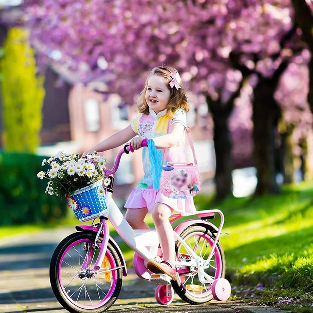 Babioms Children'S Handbag, Frozen Children'S Shoulder Bag, for Girls for Going Out or Travel, Anna and Elsa Shoulder Bag (18 X 15 X 7 Cm)