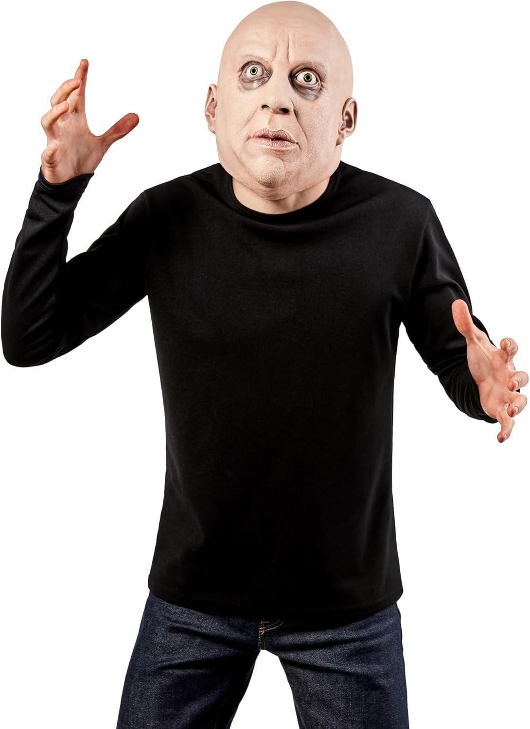 Uncle Fester Overhead Mask for Adults - Wednesday (Netflix) image number 4