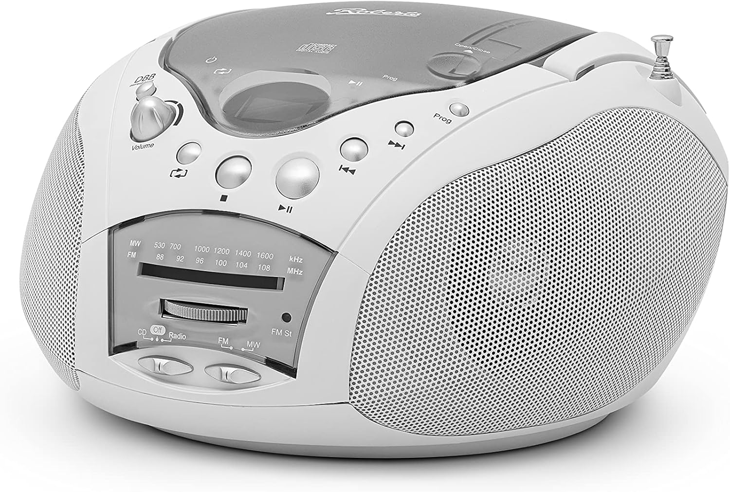 Roberts CD9959 LW/MW/FM Radio CD Player - White image number 2