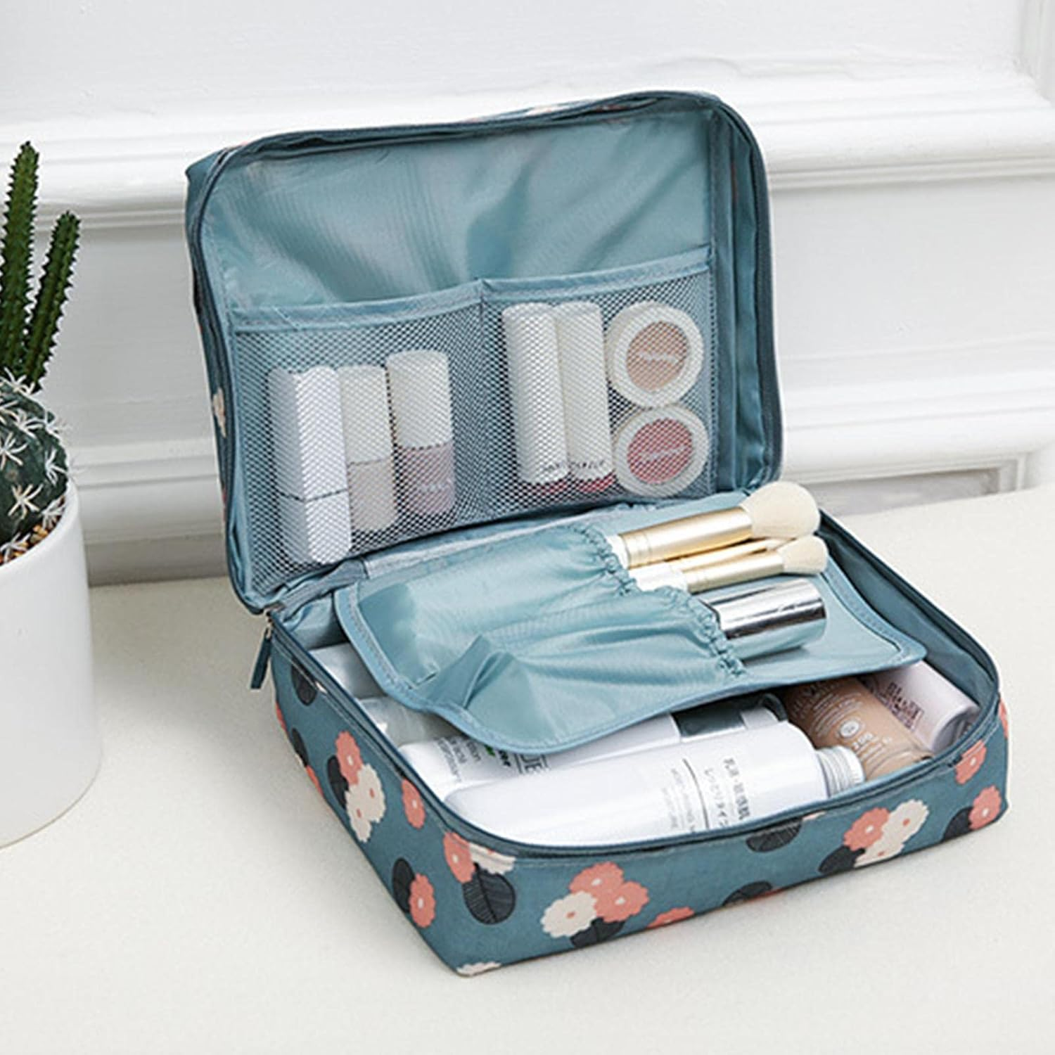 Cosmetic Bags for Women,Portable Travel Cosmetic Bags | Travel Cosmetic Organizer for Accessories, Shampoo, Toiletries Yyss image number 2