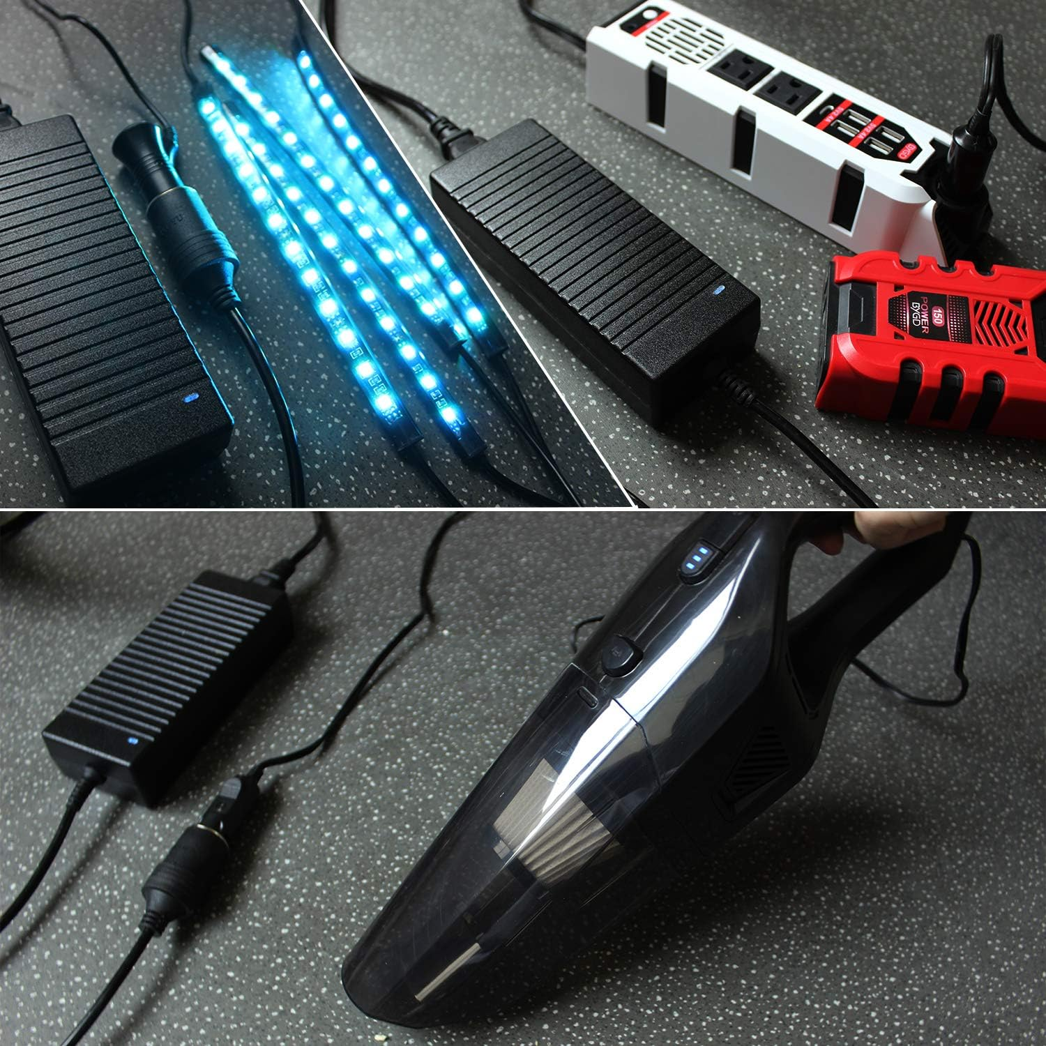 BYGD AC to DC Converter, 100V ~ 240V to 12V 10A 120W, Car Cigarette Lighter Socket AC/DC Power Supply Adapter Transformer for Tire Inflator, Car Refrigerator, Car Vacuum Cleaner, and Other Car Devices image number 4