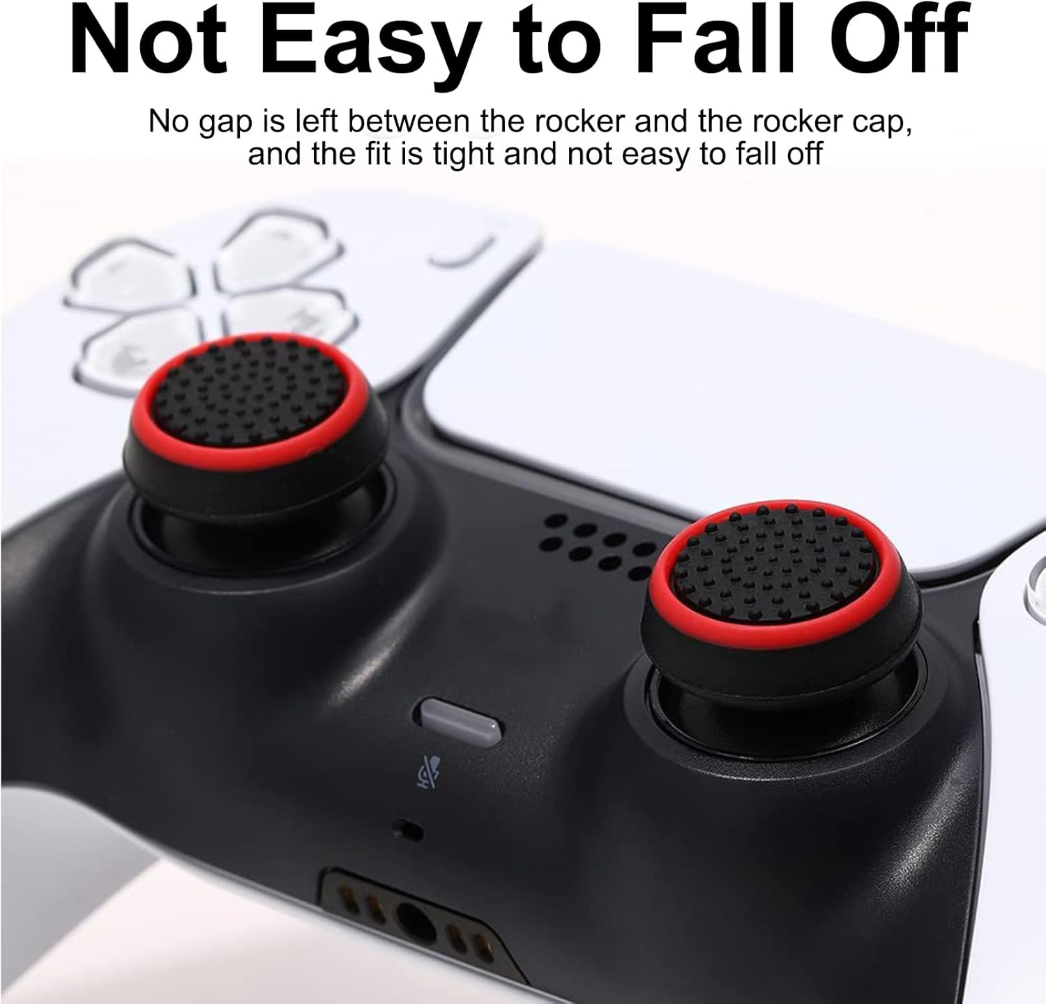 8 PCS Thumb Grips Thumb Cover Joystick Controller Performance Thumb Grips Compatible with PS5, PS4, Xbox One, Xbox Series X/S Steam Deck Etc Controller Joystick Grips (4 Colors) image number 2