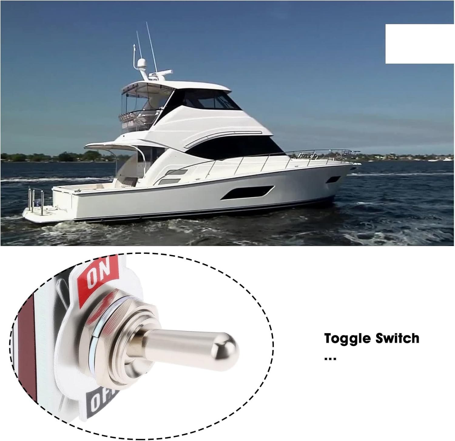 OTOTEC 4Pcs 4Pin 2 Terminal Toggle Switch 15A 250V Boot DPST ON-OFF Suitable for Cars Boats Yachts and Marine Vessels image number 5