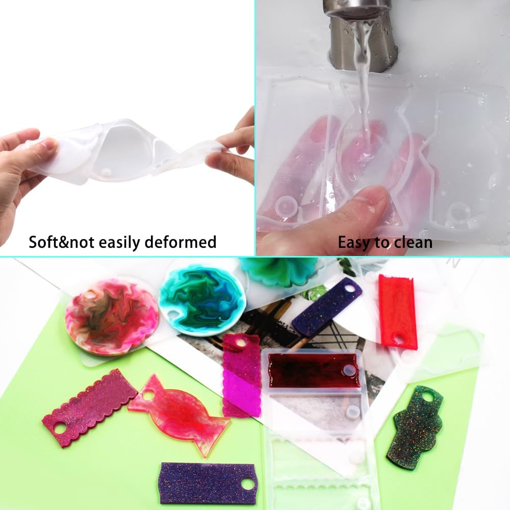 3 Pcs Name Plate Resin Molds Compatible with Stanley 40Oz Tumbler, AIFUDA Name Tag Silicone Molds, DIY Personalized Custom Silicone Mold Name Plate for Cup Accessories image number 2