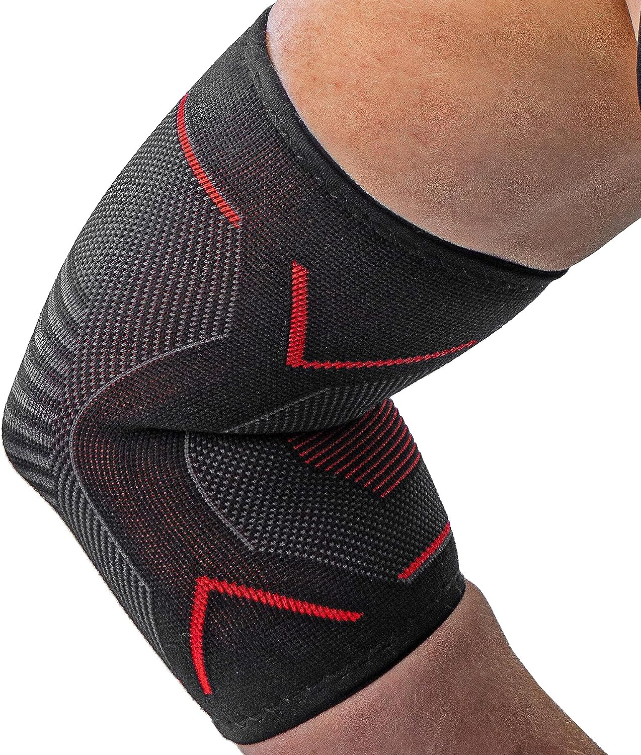 Azengear Elbow Support Brace Compression Sleeve (Pair) - Instant Joint Pain Relief for Tendonitis, Arthritis, Golf, Tennis Players, Workouts, Fitness, Weightlifting, Recovery image number 5