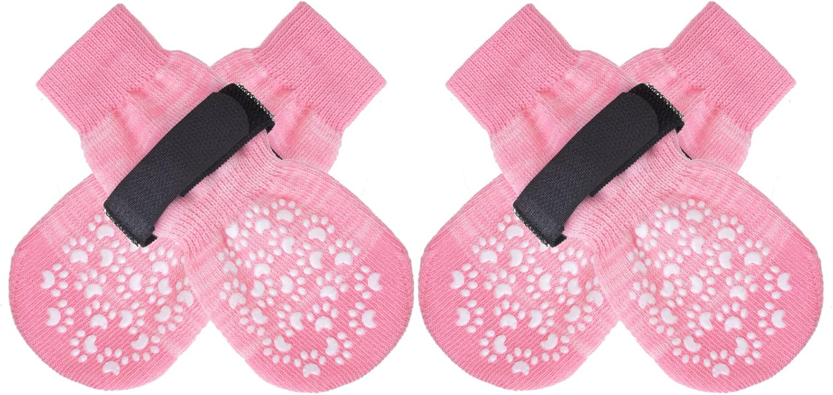 EXPAWLORER anti Slip Dog Socks to Prevent Licking Paws, Dog Shoes for Hot Pavement, Dog Booties for Small Medium Large Senior Dogs, Traction Control Boots & Paw Protectors for Hardwood Floors image number 4