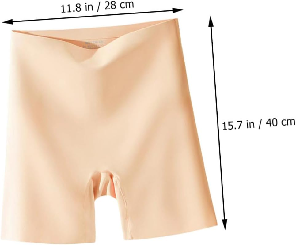 Women'S High Waist Maternity Underwear Seamless Breathable Pregnancy Panties Tummy Control Anti-Rolling Safety Shorts for Postpartum Khaki image number 6