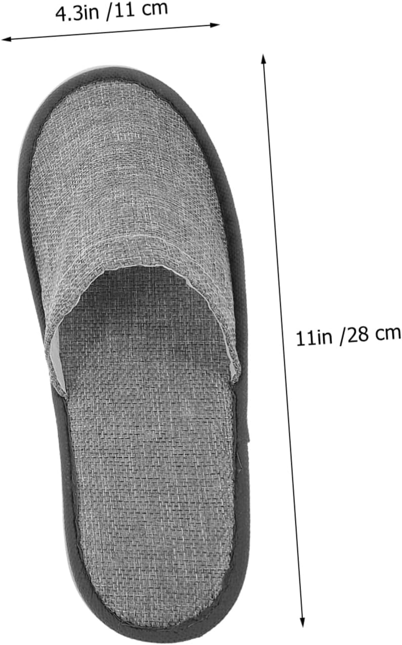 Healeved 10Pairs Bulk Spa Slippers for Women Men Cozy Nonskid Indoor Slippers for Wedding and Home Use image number 6