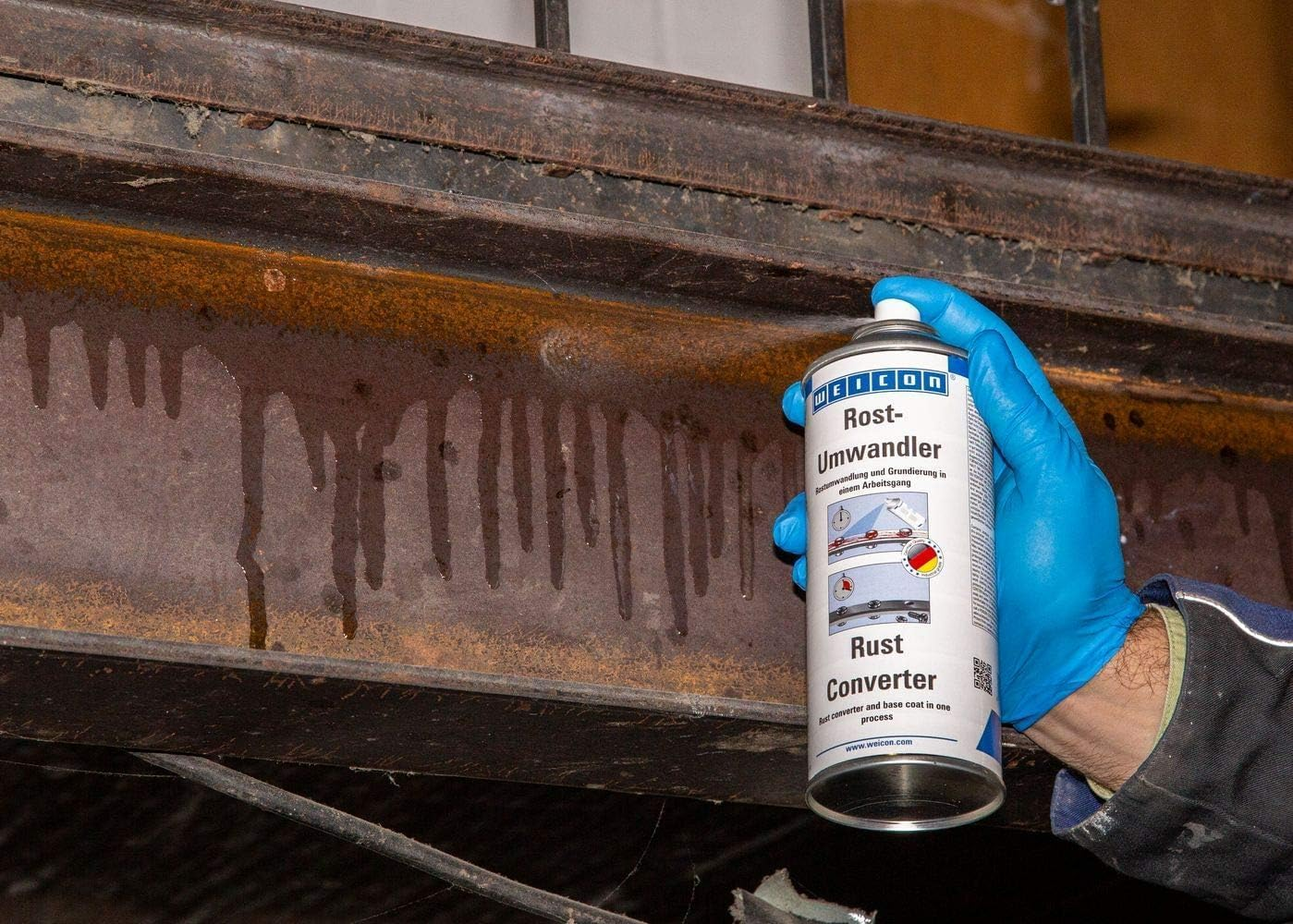 WEICON 11155400 Rost-Umwandler Rust Converter, Beige, Transparent image number 4