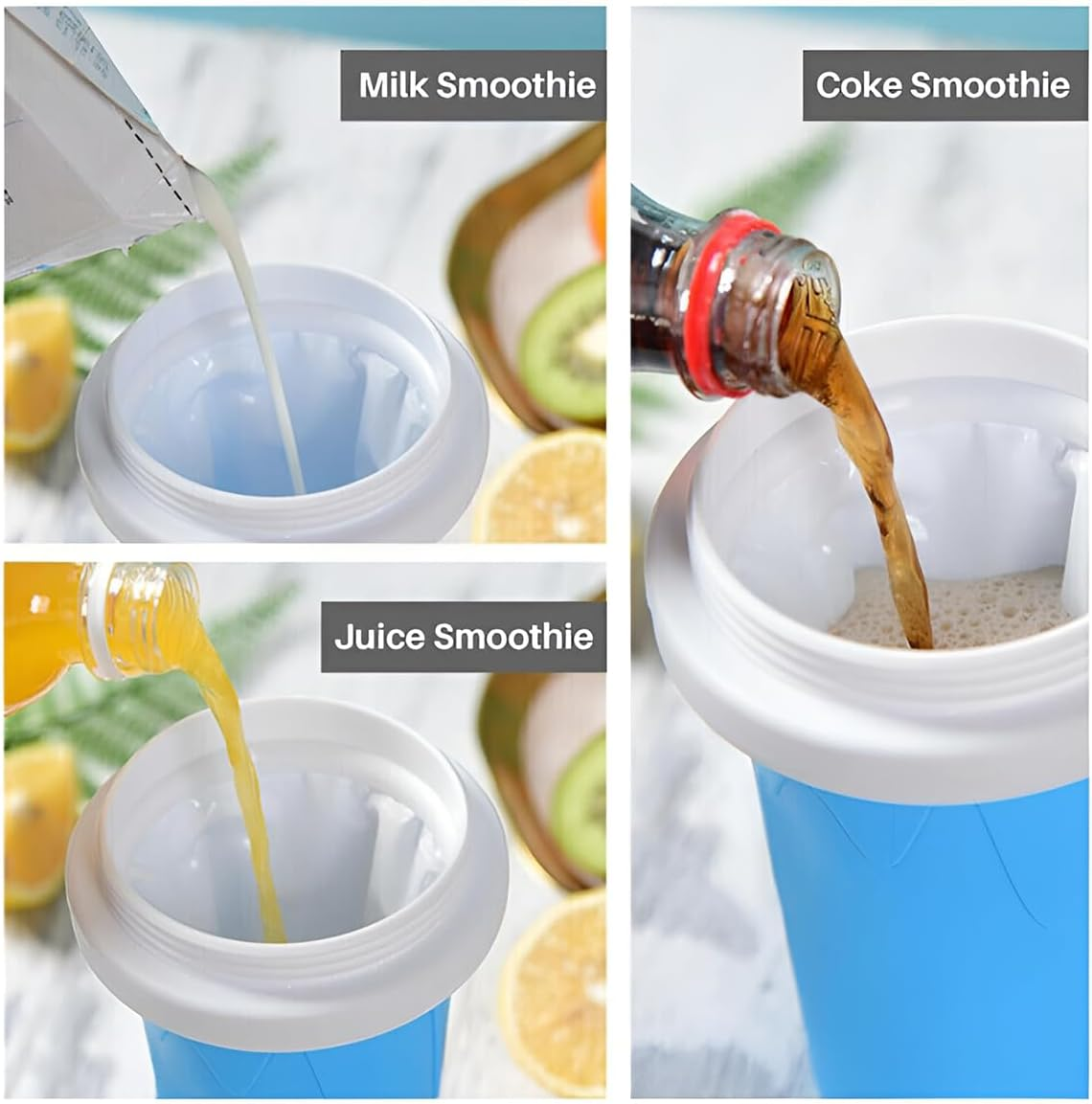 AIMALL Magic Quick Freeze Slushie Cup - Versatile Squeeze Milkshake & Ice Cream Maker for Refreshing Treats 4.1 X 8.3 Inches image number 2