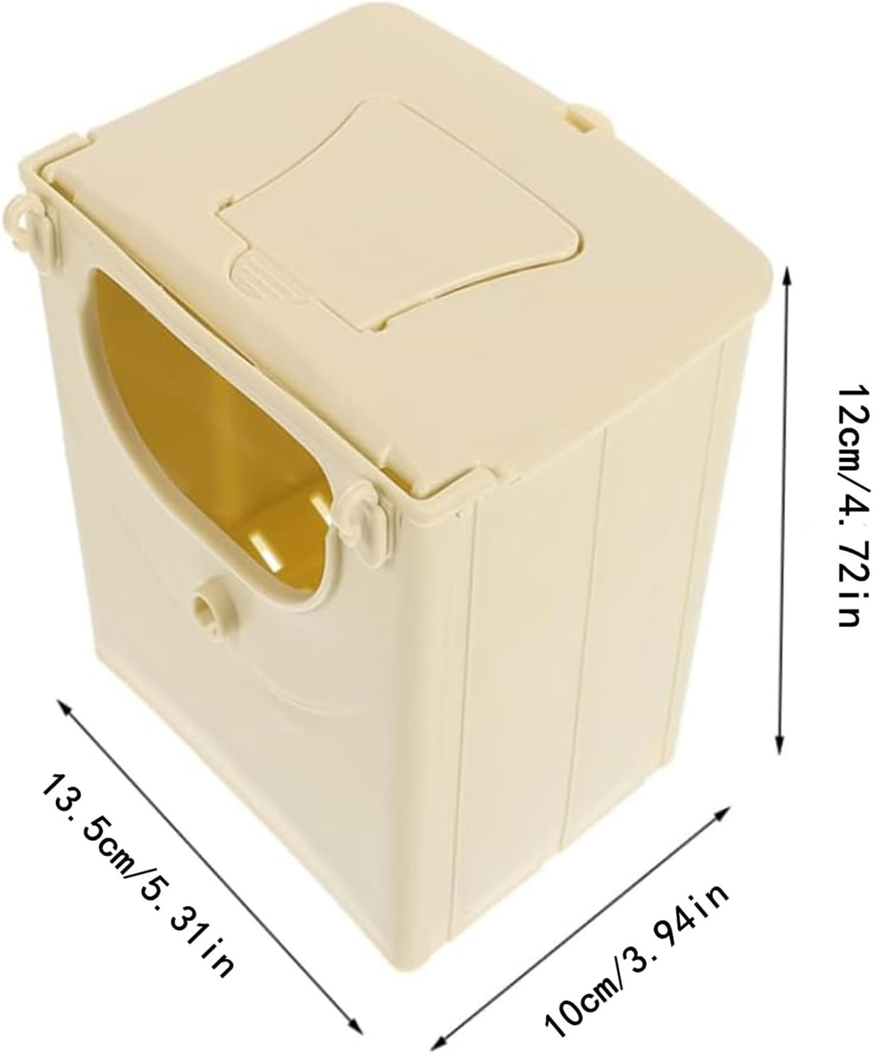 Plastic Birdhouse 4Pcs Bird Nesting House Plastic Breeding Box for Parakeets Love Birds Parrots Easy to Clean for Home Garden Porch Use image number 4