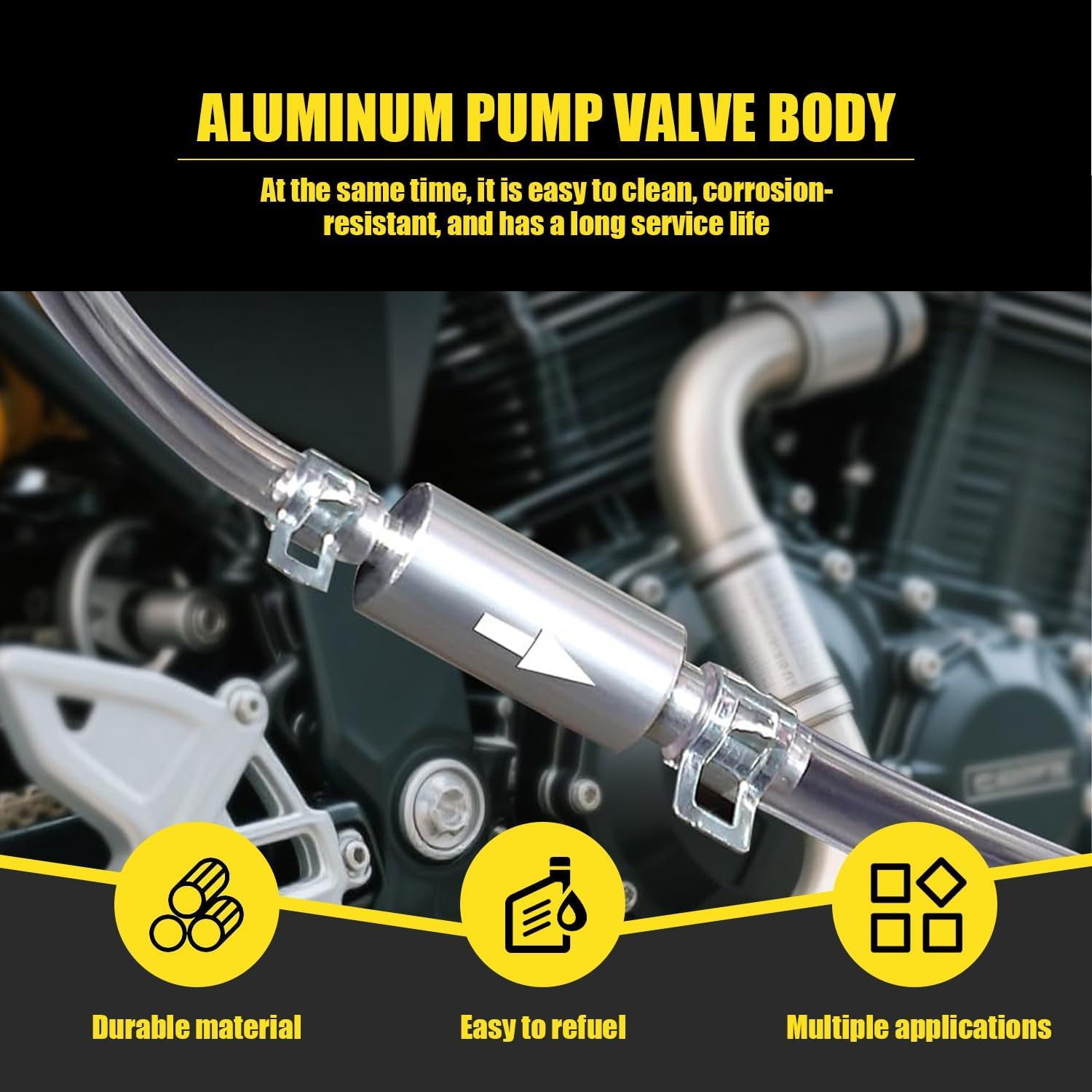 3 PCS Universal Fluid Deflerator, Brake Bleed Hose, Brake System Bleeding Tools, Auto Motorcycle Clutch One-Way Check Valve Tube Deflation Tool Kit Hose with Metal Clamp