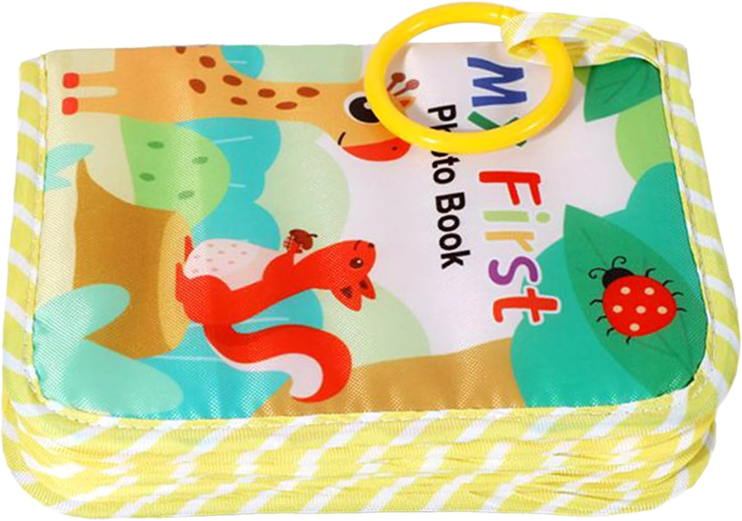 Baby'S First Photo Album - Babys First Photo Album Soft | Soft Cloth Souvenir with Mirror Memory Keeping Keepsake for Parents Memories Birthday Family Kids