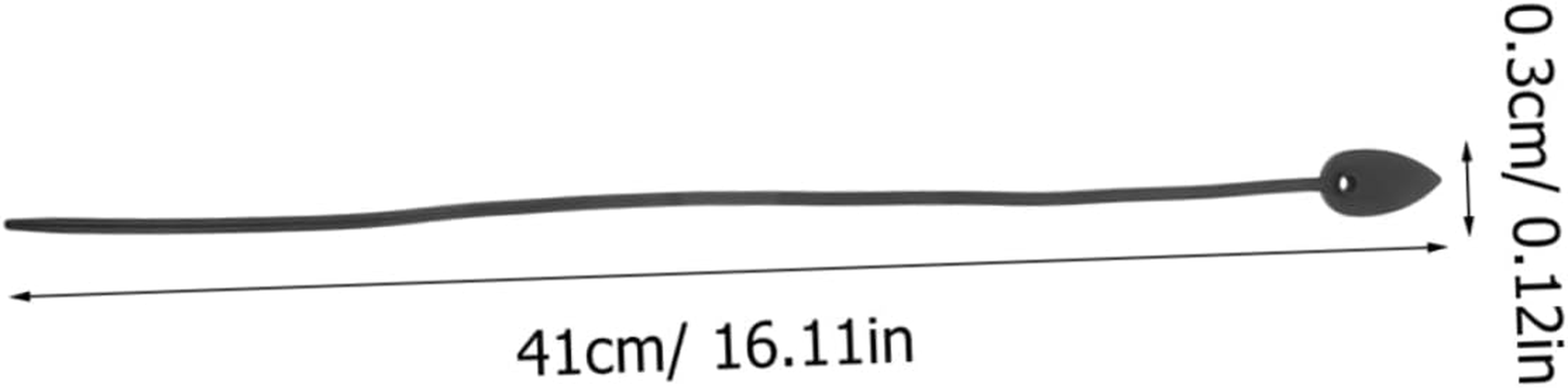 BEBEMOKO 20Pcs Black Silicone Plant Ties for Garden and Floral Wire Plant Fixing Tool, Flexible Twist Ties for Vegetable and Flower Stem Support, Reusable Gardening Straps for Home