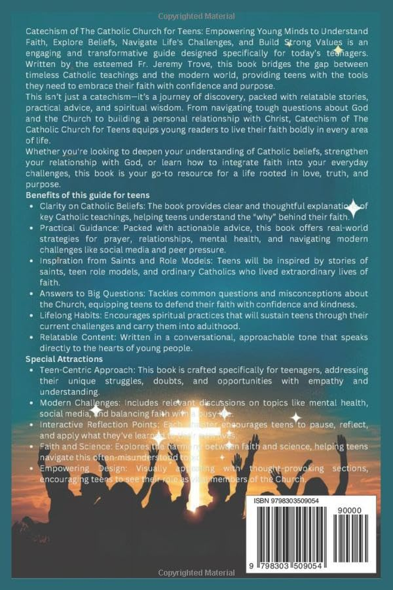 Catechism of the Catholic Church for Teens: Empowering Young Minds to Understand Faith, Explore Beliefs, Navigate Life'S Challenges, and Build Strong Values image number 1