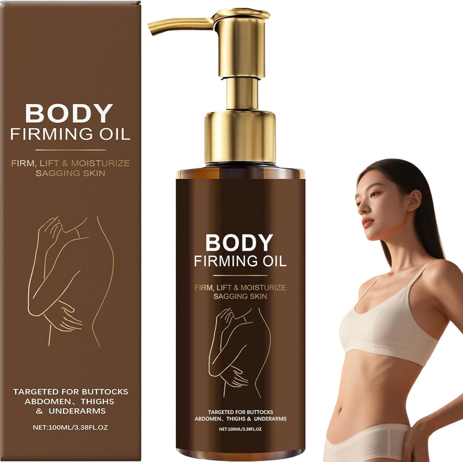 Glow Remedy Oil Skin Tightening, Magic Firming Body Treatment for Women, Luxury After-Shower Massage Oil, Improves Elasticity, Non-Greasy Hydrating Essence, Absorbs Quickly for Smooth Skin (3)